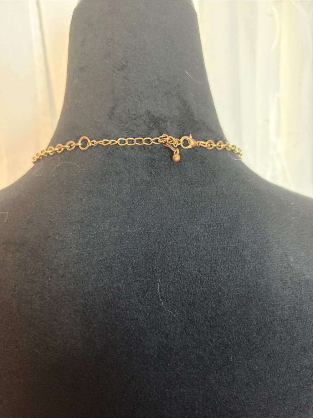 Gold black faceted gem Bib Statement Necklace with smoky black Faceted Stones - Picture 4 of 4